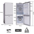 GECKO 139L Upright Portable Fridge / Freezer, 12V/24V for Motorhome and Caravan, Silver | Outdoorium