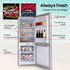 GECKO 139L Upright Portable Fridge / Freezer, 12V/24V for Motorhome and Caravan, Silver | Outdoorium
