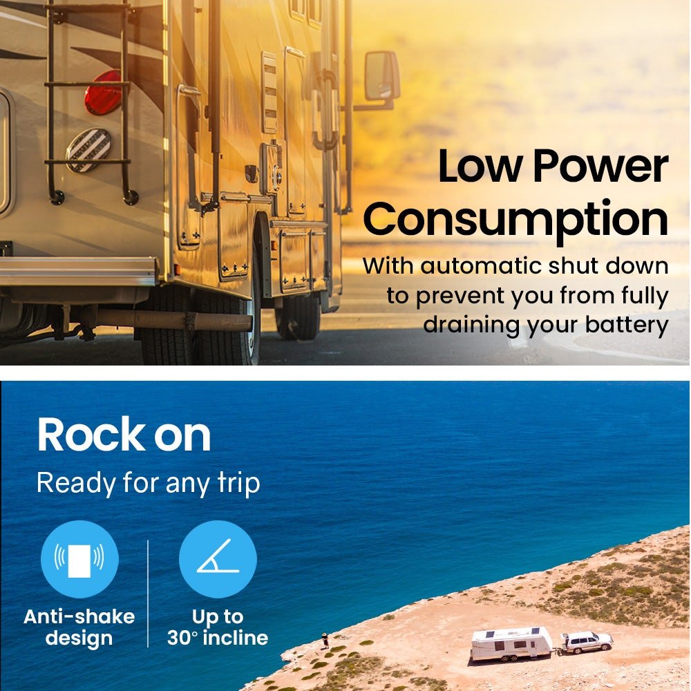 GECKO 70L Portable Bar Fridge and Freezer 12V/24V for Camping, Caravans, Silver | Outdoorium