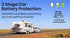 GECKO 95L Portable Upright Fridge, 12V/24V for Motorhome, Caravan, Silver | Outdoorium