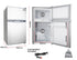 GECKO 95L Portable Upright Fridge, 12V/24V for Motorhome, Caravan, Silver | Outdoorium