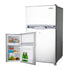 GECKO 95L Portable Upright Fridge, 12V/24V for Motorhome, Caravan, Silver | Outdoorium