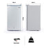 GECKO 95L Portable Upright Fridge and Freezer, 12V/24V for Camping, Caravans, Silver | Outdoorium