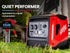 GENPOWER Inverter Generator 4500W Max 3500W Rated, Quiet Petrol Portable for Motorhome Camping Home Backup - Outdoorium