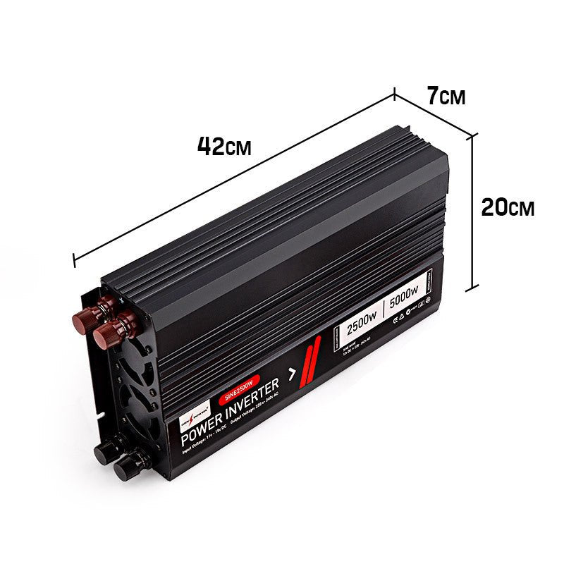 GENPOWER Modified Sine Wave 2500W/5000W 12V/240V Power Inverter Car Caravan Boat - Outdoorium