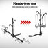 Giantz 2 Bicycle Bike Carrier Rack Car 2" Hitch Mount Platform Foldable Black,Giantz 2 Bicycle Bike Carrier Rack Car 2" Hitch Mount Platform Foldable Black | Outdoorium