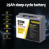 Giantz AGM Deep Cycle Battery 12V 25Ah Box Portable Solar Caravan Camping | Outdoorium