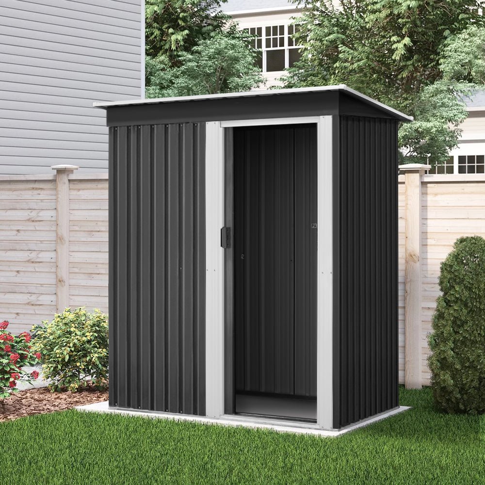 Giantz Garden Shed 1.62x0.86M Sheds Outdoor Storage Tool Workshop House Shelter Sliding Door - Outdoorium