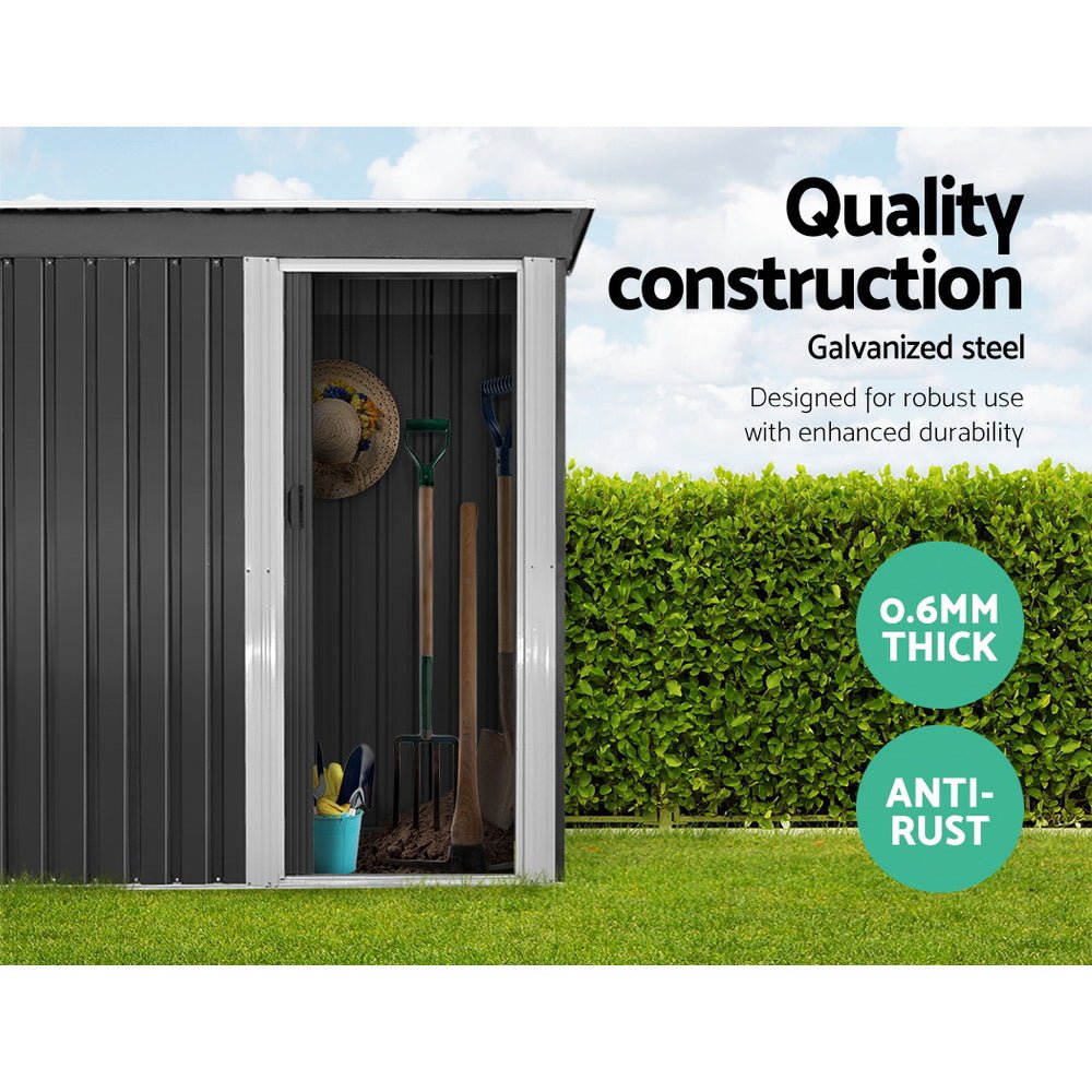 Giantz Garden Shed 1.62x0.86M Sheds Outdoor Storage Tool Workshop House Shelter Sliding Door - Outdoorium