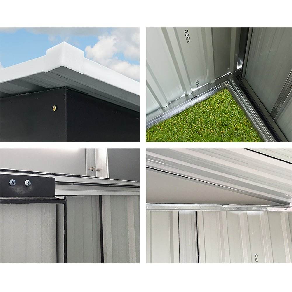 Giantz Garden Shed 1.94x1.21M Sheds Outdoor Storage Workshop House Tool Shelter Sliding Door - Outdoorium