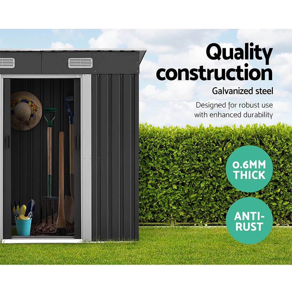 Giantz Garden Shed 1.94x1.21M Sheds Outdoor Storage Workshop House Tool Shelter Sliding Door - Outdoorium