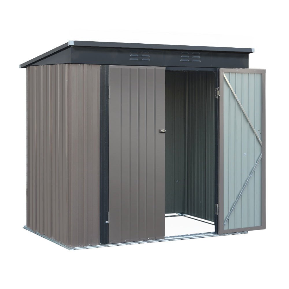 Giantz Garden Shed 1.95x1.31M Sheds Outdoor Storage Steel Workshop House Tool Double Door - Outdoorium