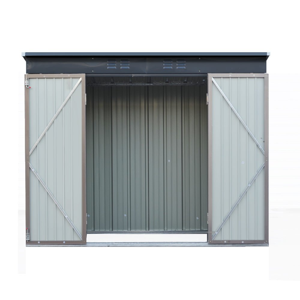 Giantz Garden Shed 2.31x1.31M Sheds Outdoor Storage Tool Metal Workshop Shelter Double Door - Outdoorium