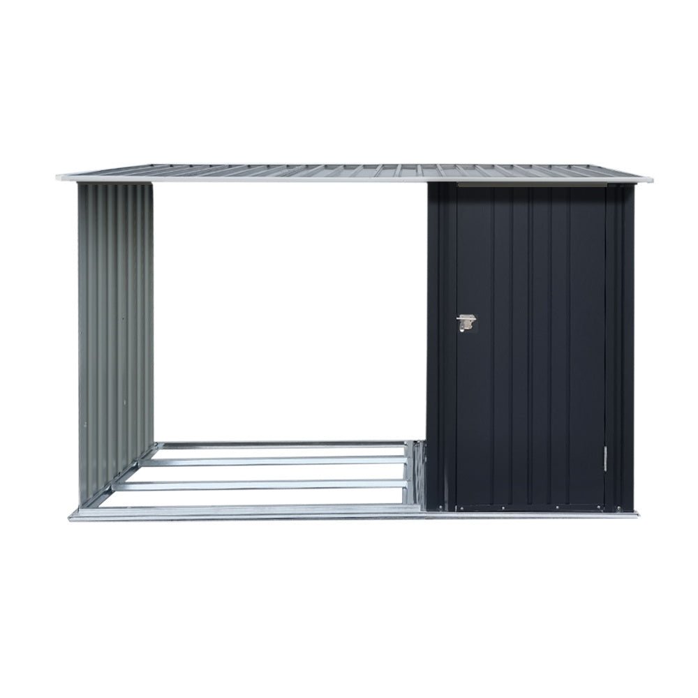 Giantz Garden Shed 2.49x1.04M Sheds Outdoor Tool Storage Workshop House Steel 2 in 1 - Outdoorium