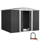 Giantz Garden Shed 2.58x2.07M w/Metal Base Sheds Outdoor Storage Double Door Tool | Outdoorium