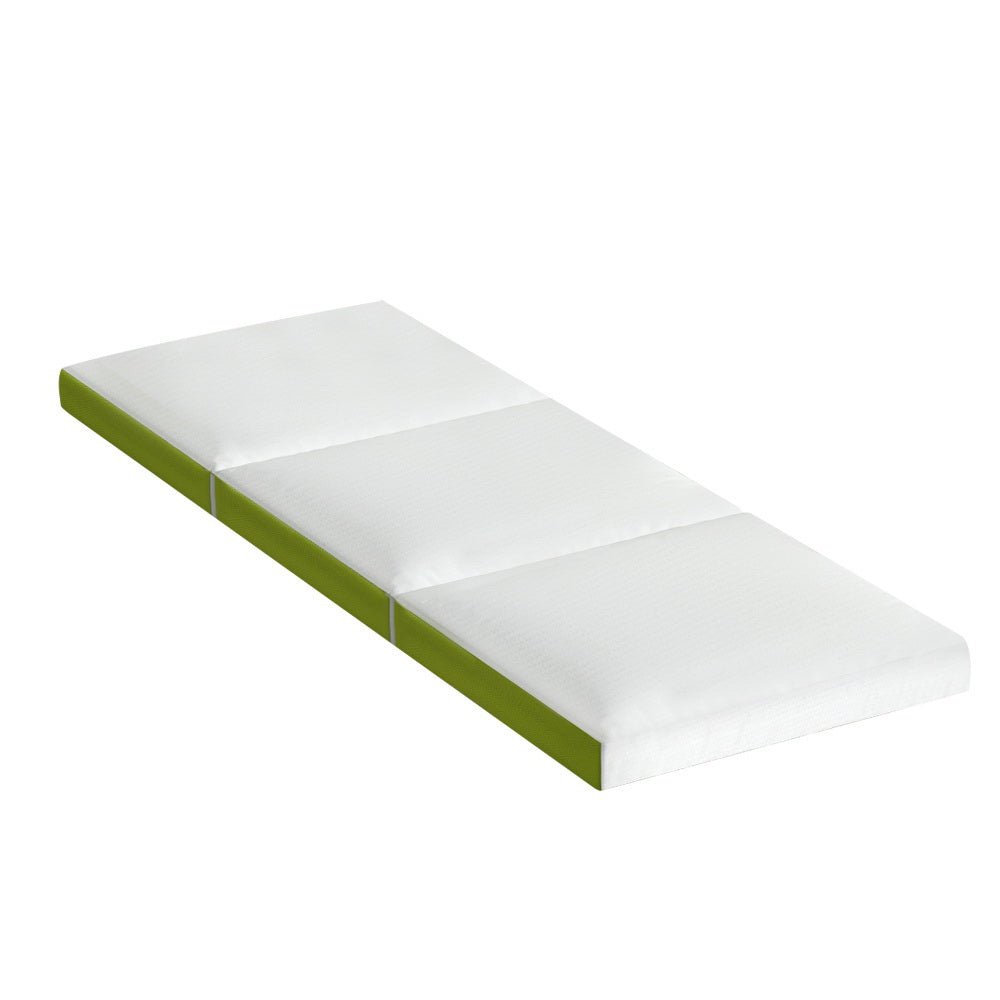 Giselle Bedding Foldable Mattress Folding Foam Trifold Green - Outdoorium