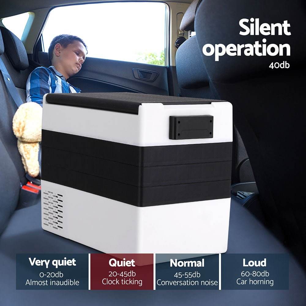 Glacio 45L Portable Fridge Freezer Camping Cooler 12V/24V/240V Caravan Car - Outdoorium