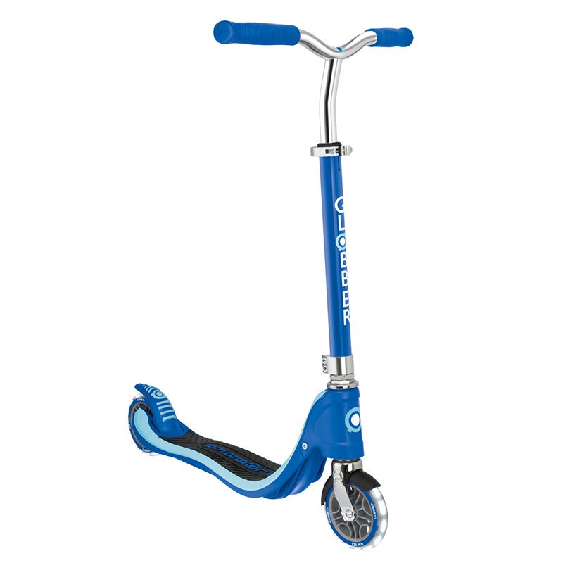 Globber FLOW 125 scooter lights - Blue | Outdoorium