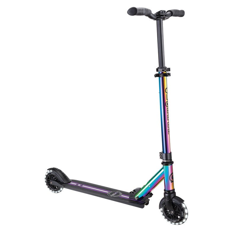 Globber FLOW ELEMENT LIGHTS Neochrome w Black Deck | Outdoorium