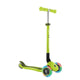 Globber PRIMO Foldable Lights Scooter - Lime Green/Khaki Green | Outdoorium
