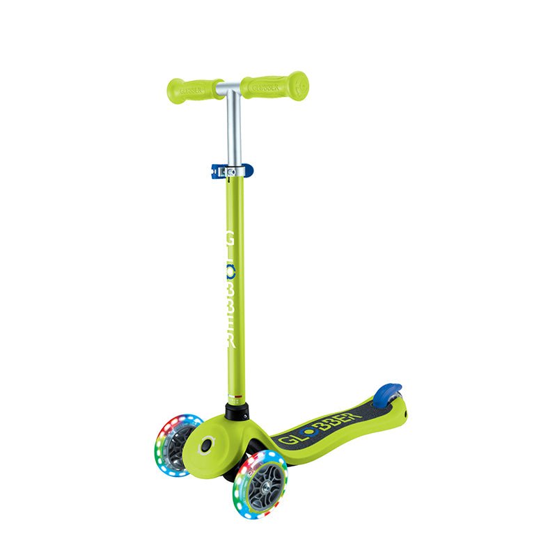 Globber Primo scooter Lights - Lime/Blue | Outdoorium