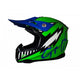 GMX Motocross Junior Helmet Green - Large | Outdoorium