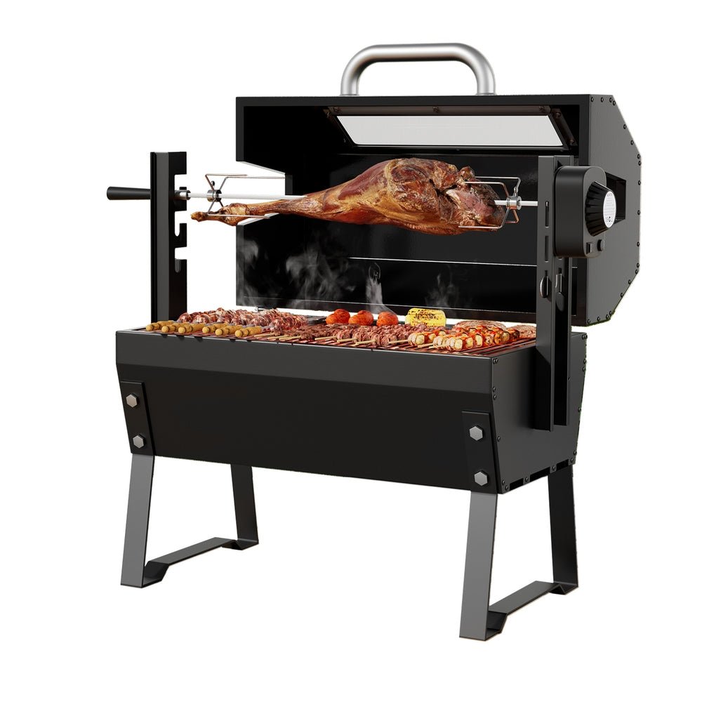 Grillz BBQ Grill Charcoal Electric Smoker Roaster - Outdoorium