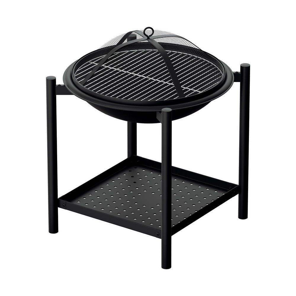 Grillz Fire Pit BBQ Grill 2 - in - 1 Outdoor - Outdoorium