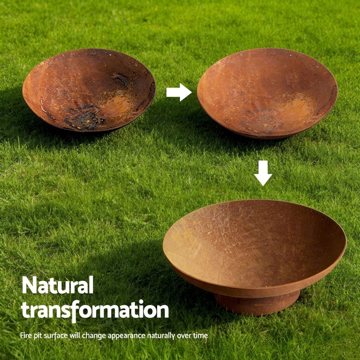 Grillz Fire Pit Bowl Cast Iron Rustic 70cm | Fire Pits