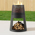 Grillz Fire Pit Deep Bowl Iron Outdoor Fireplace - Outdoorium