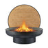 Grillz Fire Pit Table with Lid Deep Fire Bowl Wood Burning BBQ Grill for Backyard Camping Patio Picnic | Fire Pits