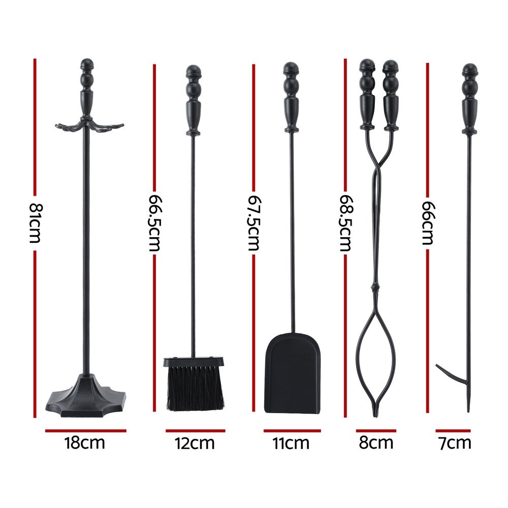 Grillz Fire Pit Tool Set 5 PCS | Outdoorium