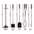 Grillz Fire Pit Tool Set 5 PCS | Outdoorium