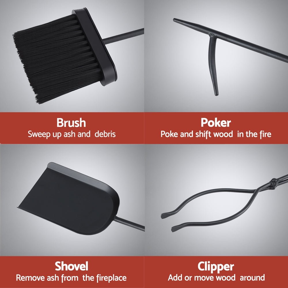 Grillz Fire Pit Tool Set 5 PCS | Outdoorium