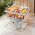 Grillz portable fire pit BBQ grill with carry bag