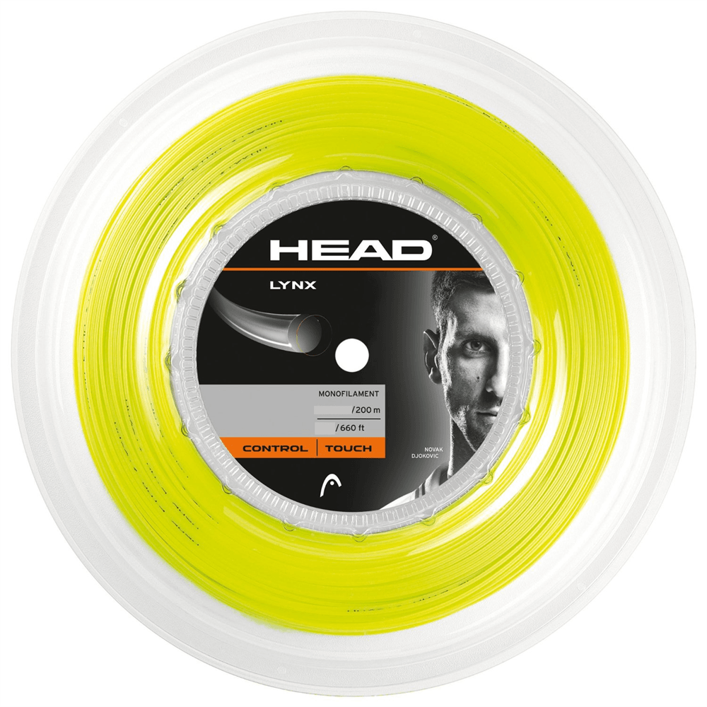 Head Lynx 17g Tennis String Reel 200m 1.25mm Control Touch - Yellow | Outdoorium