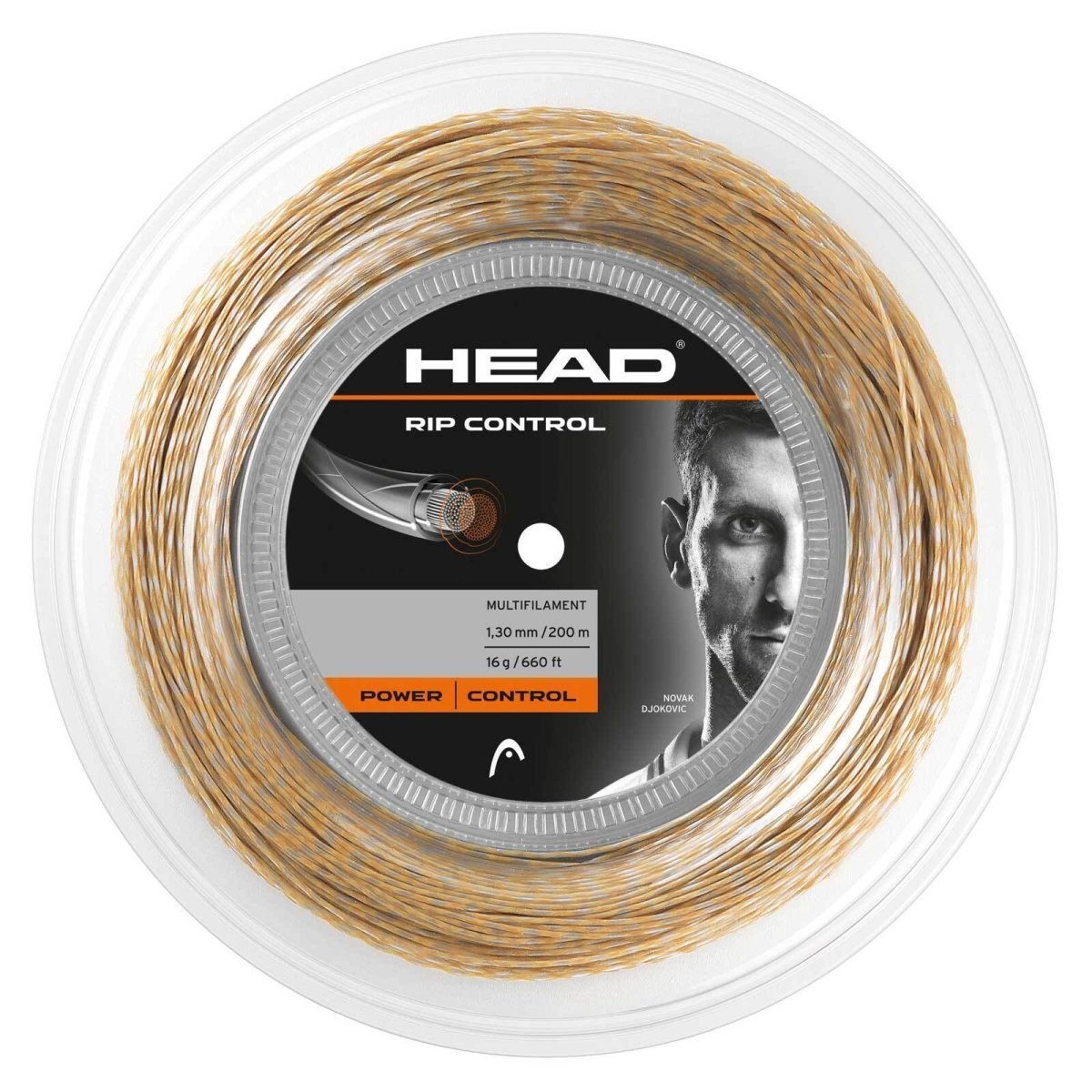 Head Rip Control 16g Tennis String Reel 200m 1.30mm Power Control - Natural | Outdoorium