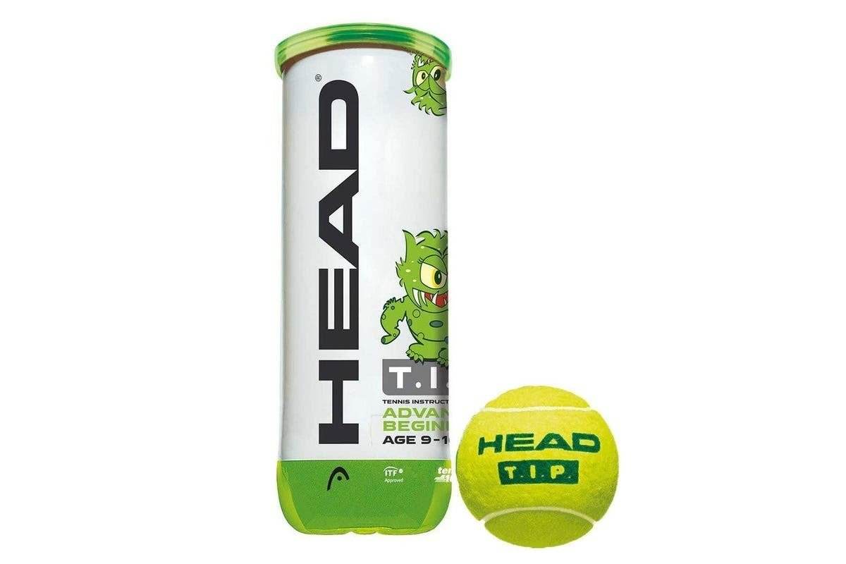 Head Tip 3 Green Pressureless Tennis Balls - Age (9 Years - 10 Years) - Outdoorium