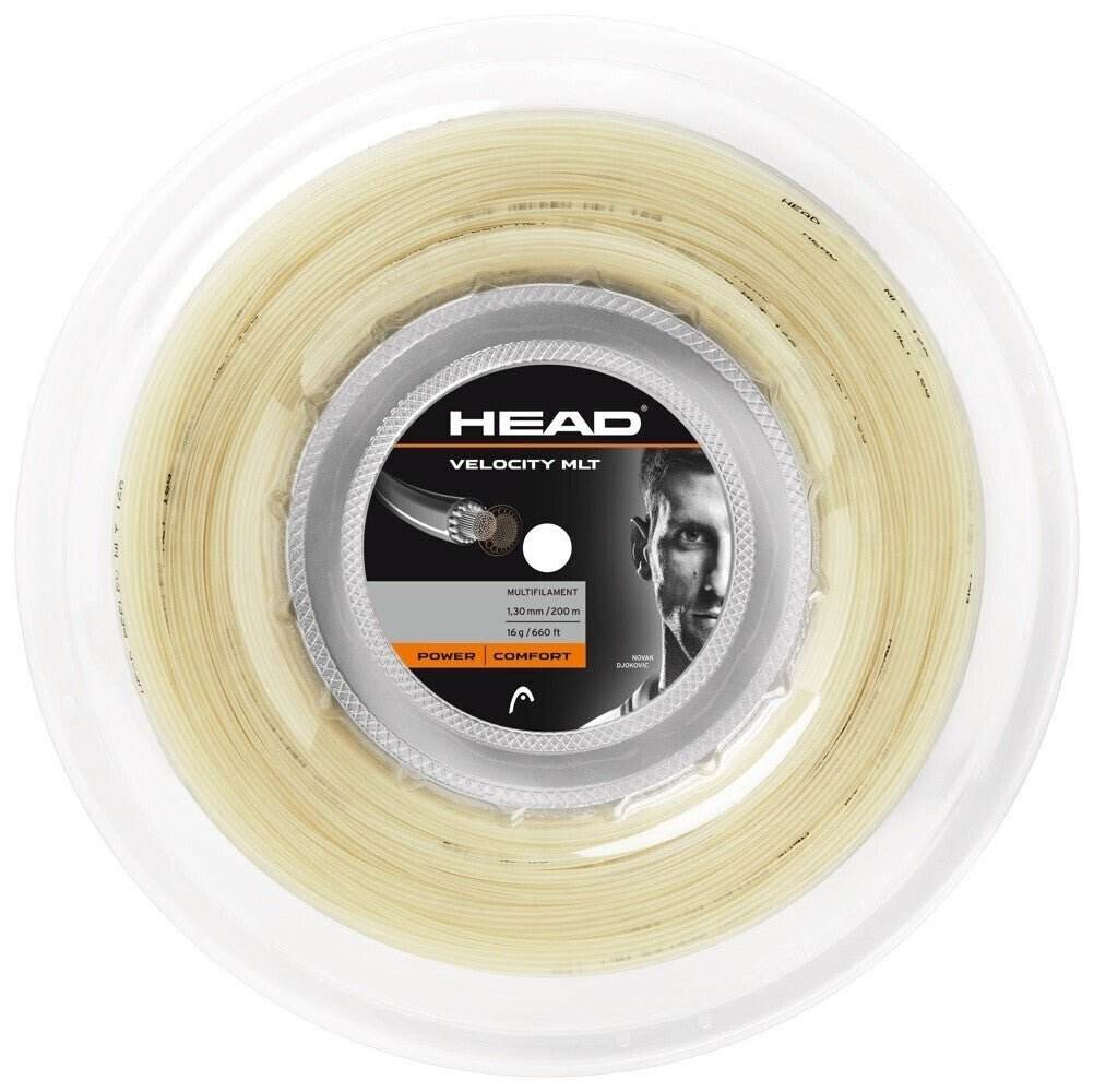 Head Velocity MLT 16g Tennis String Reel 200m 1.30mm Power Comfort - Natural - Outdoorium