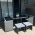 Horrocks 8 Seater Outdoor Dining Set - Black | Outdoorium