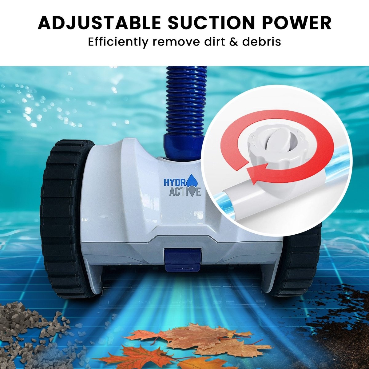 HydroActive Automatic Suction Pool Cleaner for Inground - Outdoorium