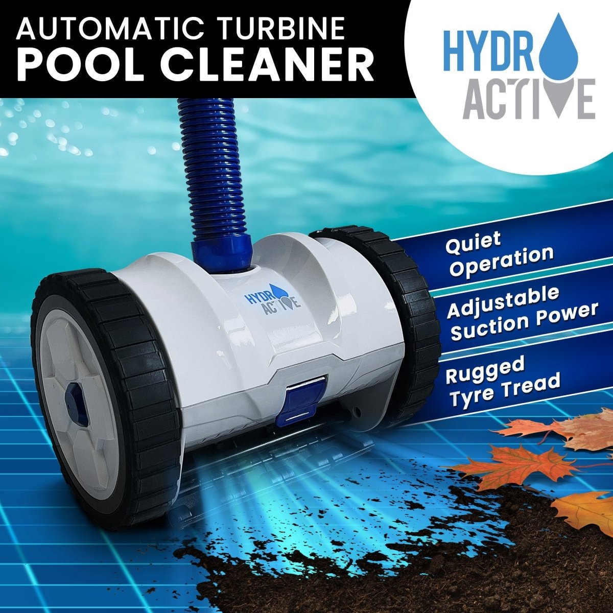 HydroActive Automatic Suction Pool Cleaner for Inground - Outdoorium