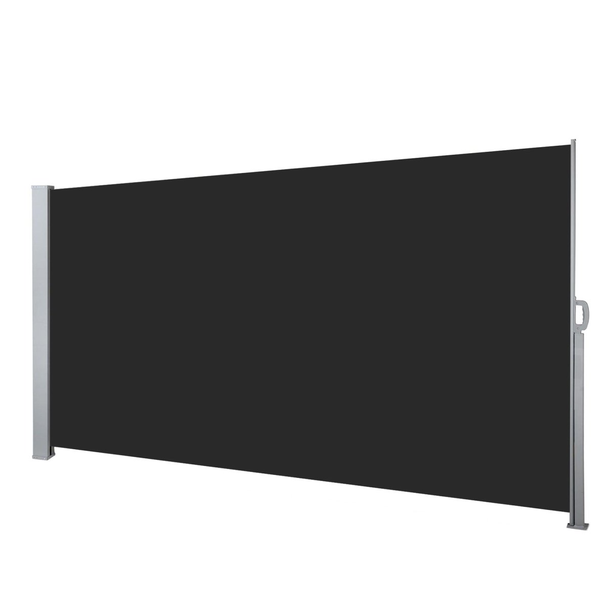 Instahut 1.4X3M Side Awning Retractable Privacy Screen Outdoor Sun Shade Black | Home & Garden > Shading > Umbrellas & Sunshades