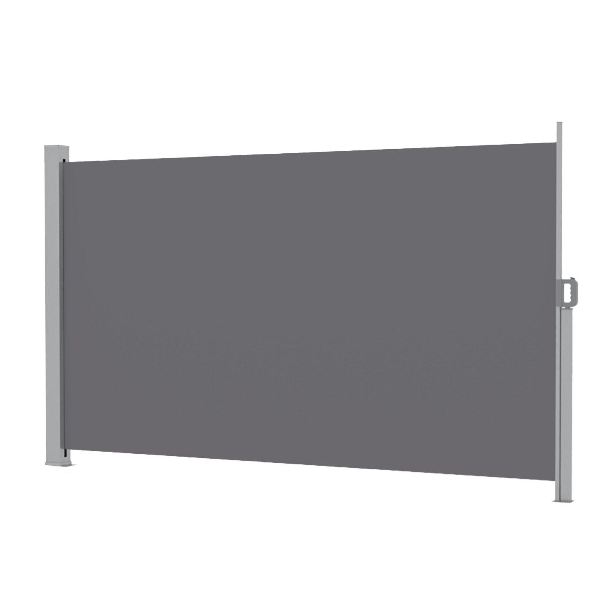 Instahut 1.8X3.5M Side Awning Retractable Privacy Screen Outdoor Sun Shade Grey | Home & Garden > Shading > Umbrellas & Sunshades