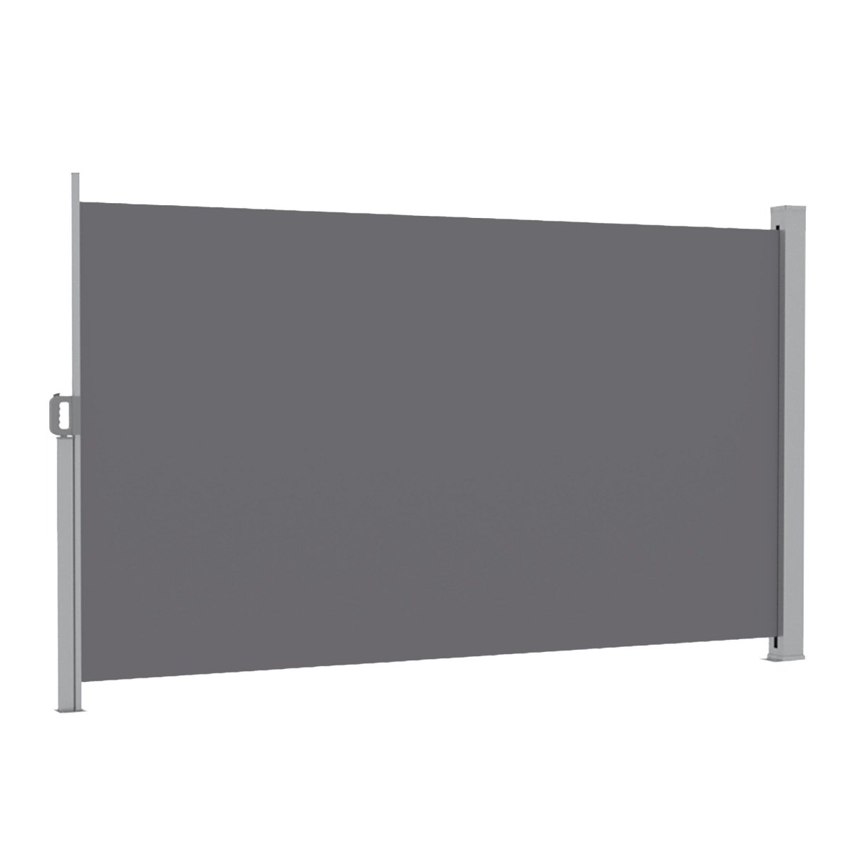 Instahut 1.8X4M Side Awning Retractable Privacy Screen Outdoor Sun Shade Grey | Home & Garden > Shading > Awnings
