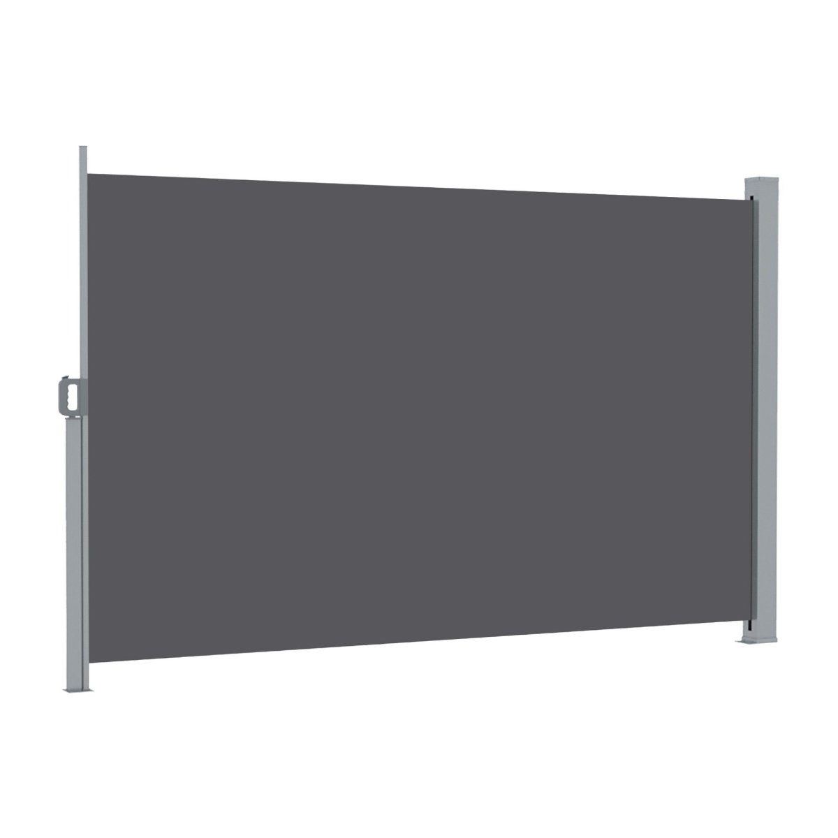 Instahut 2X3.5M Side Awning Retractable Privacy Screen Outdoor Sun Shade Grey | Home & Garden > Shading > Awnings