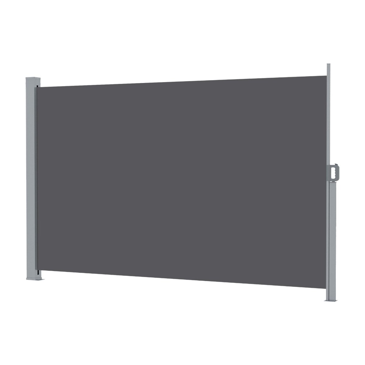 Instahut 2X3.5M Side Awning Retractable Privacy Screen Outdoor Sun Shade Grey | Home & Garden > Shading > Awnings