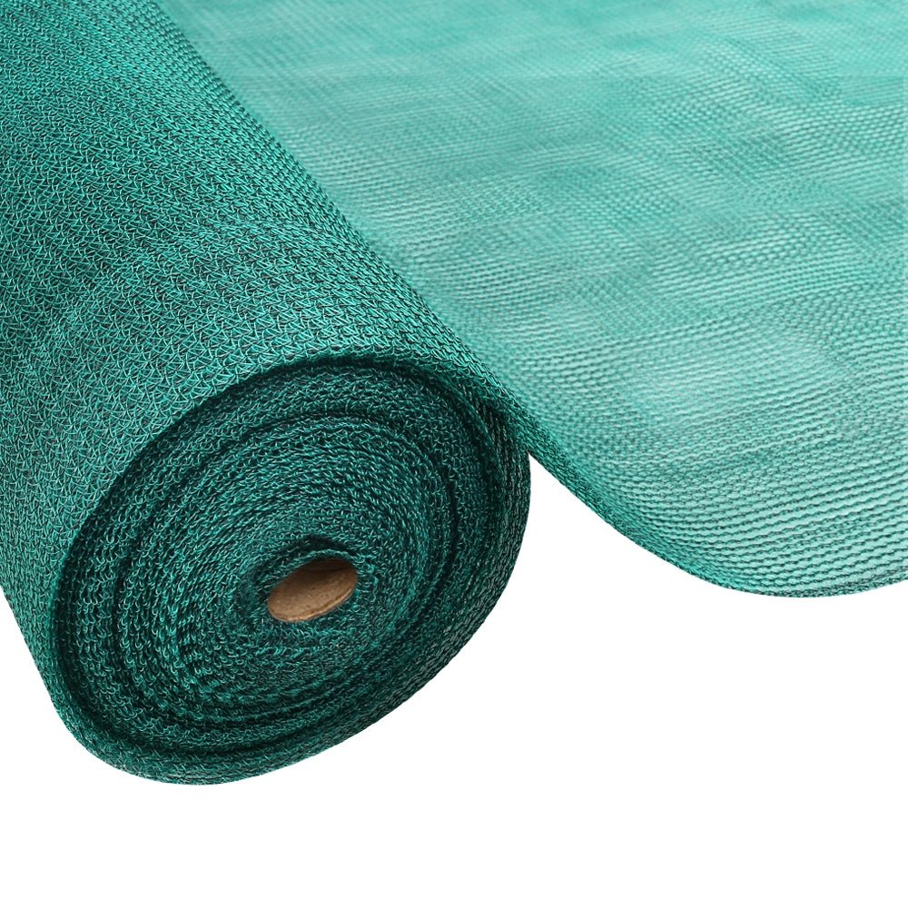 Instahut 30% Shade Cloth 1.83x10m Shadecloth Wide Heavy Duty Green - Outdoorium