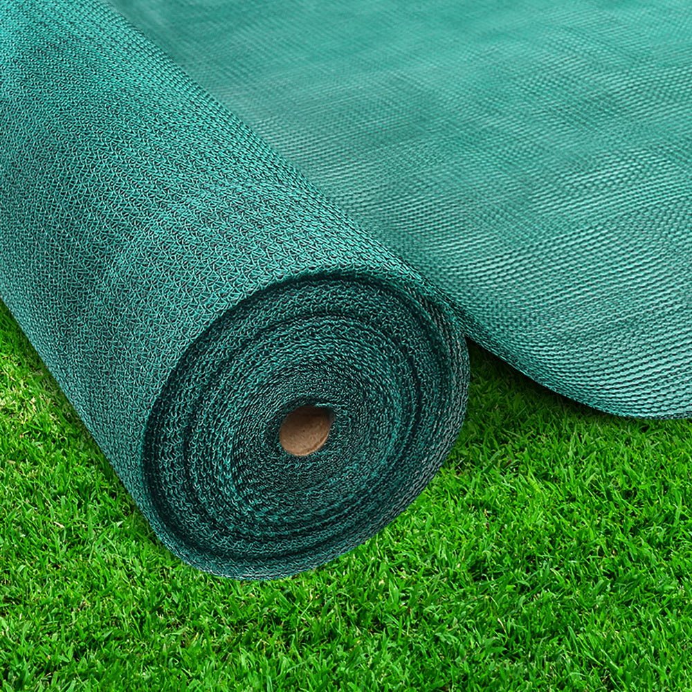 Instahut 30% Shade Cloth 1.83x10m Shadecloth Wide Heavy Duty Green - Outdoorium