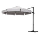 Instahut 3m Outdoor Umbrella Cantilever 360 Degree Tilt Beach Roma Grey | Outdoorium